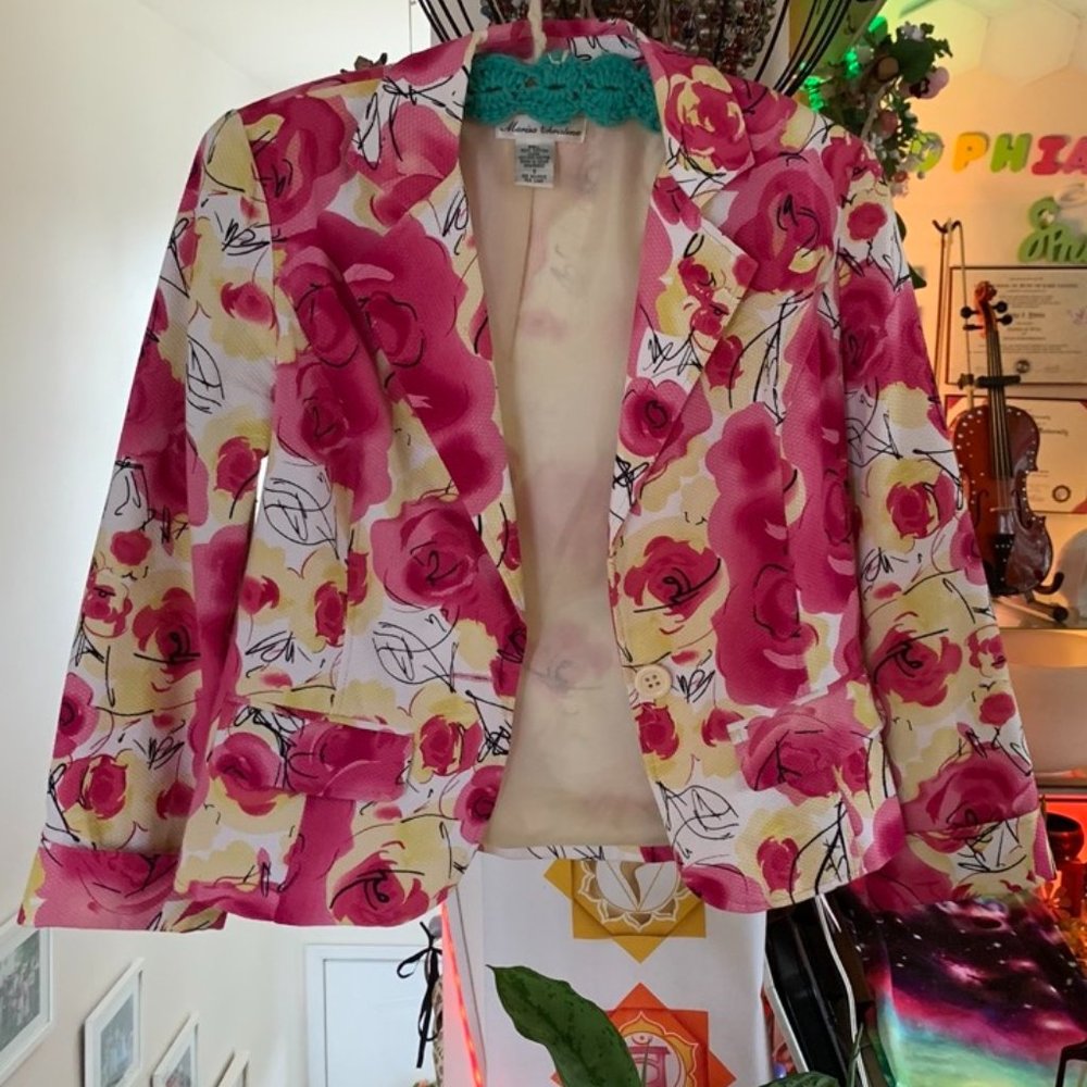Marisa Christina Floral Blazer
